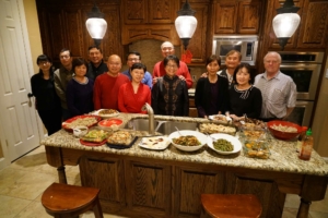 Yi's Community Group, sharing a meal and life together