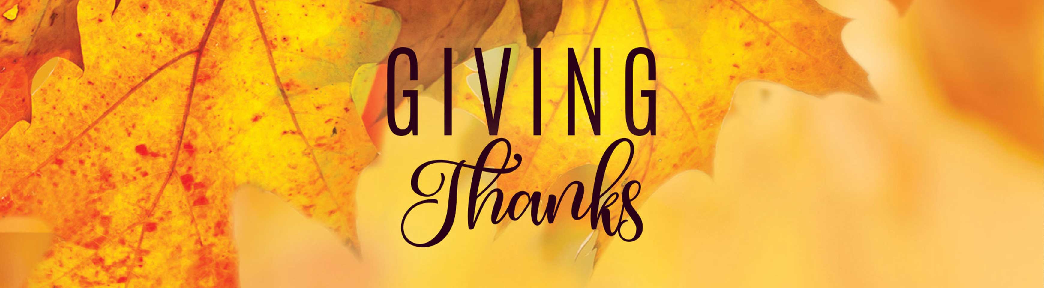 Giving Thanks Giving Thanks