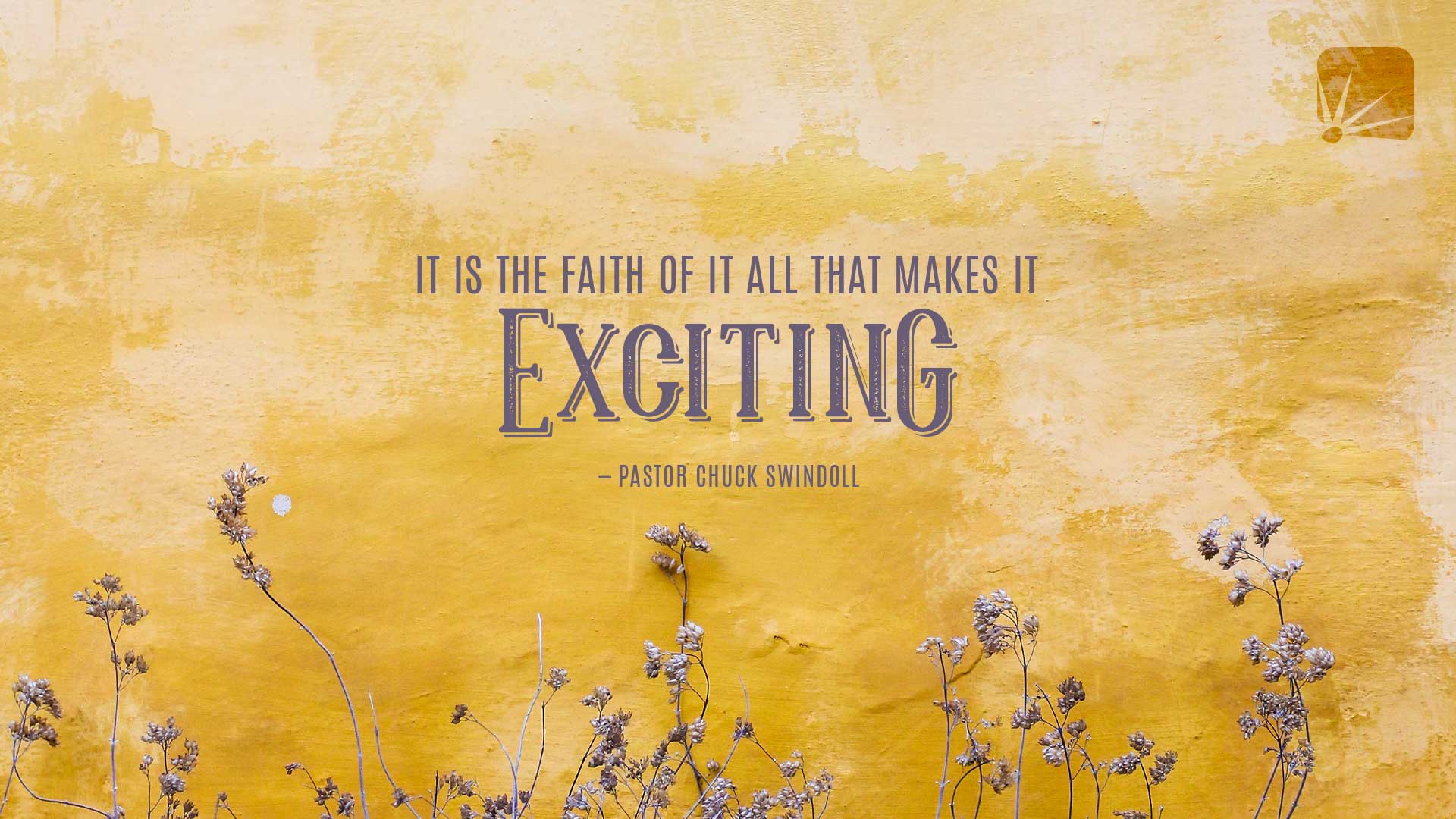 Quote: It is the faith of it all that makes it exciting.