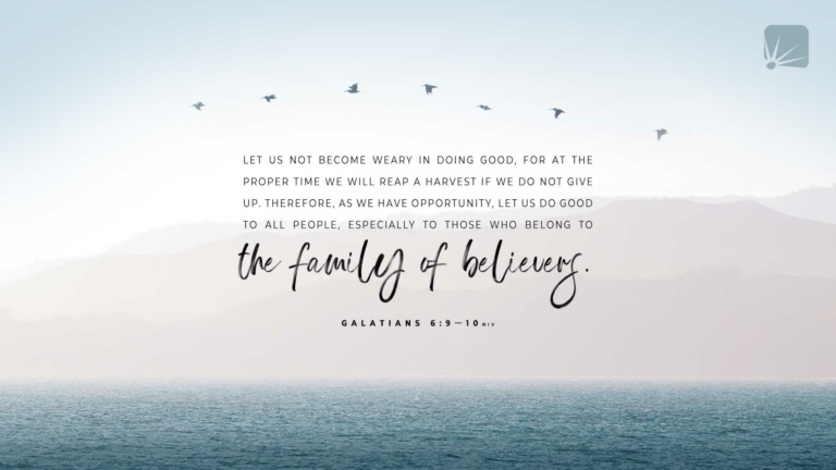 Gálatas 6: 9-10