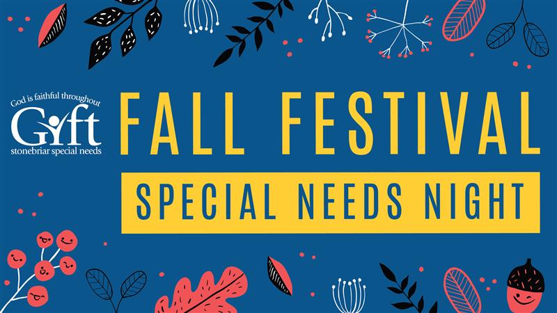 Noche de necesidades especiales del festival de otoño