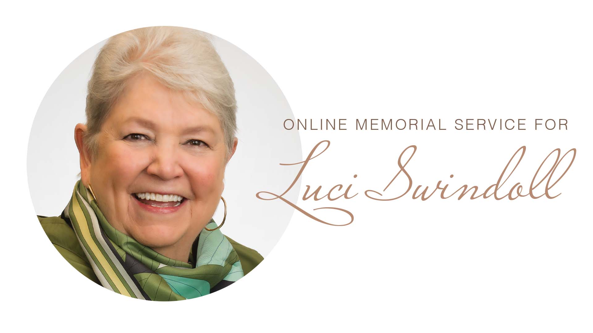 Servicio en memoria de Luci Swindoll