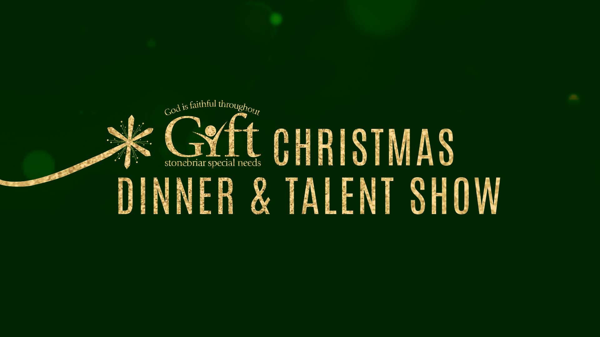 GIFT Christmas Dinner and Talent Show GIFT Christmas Dinner and Talent Show