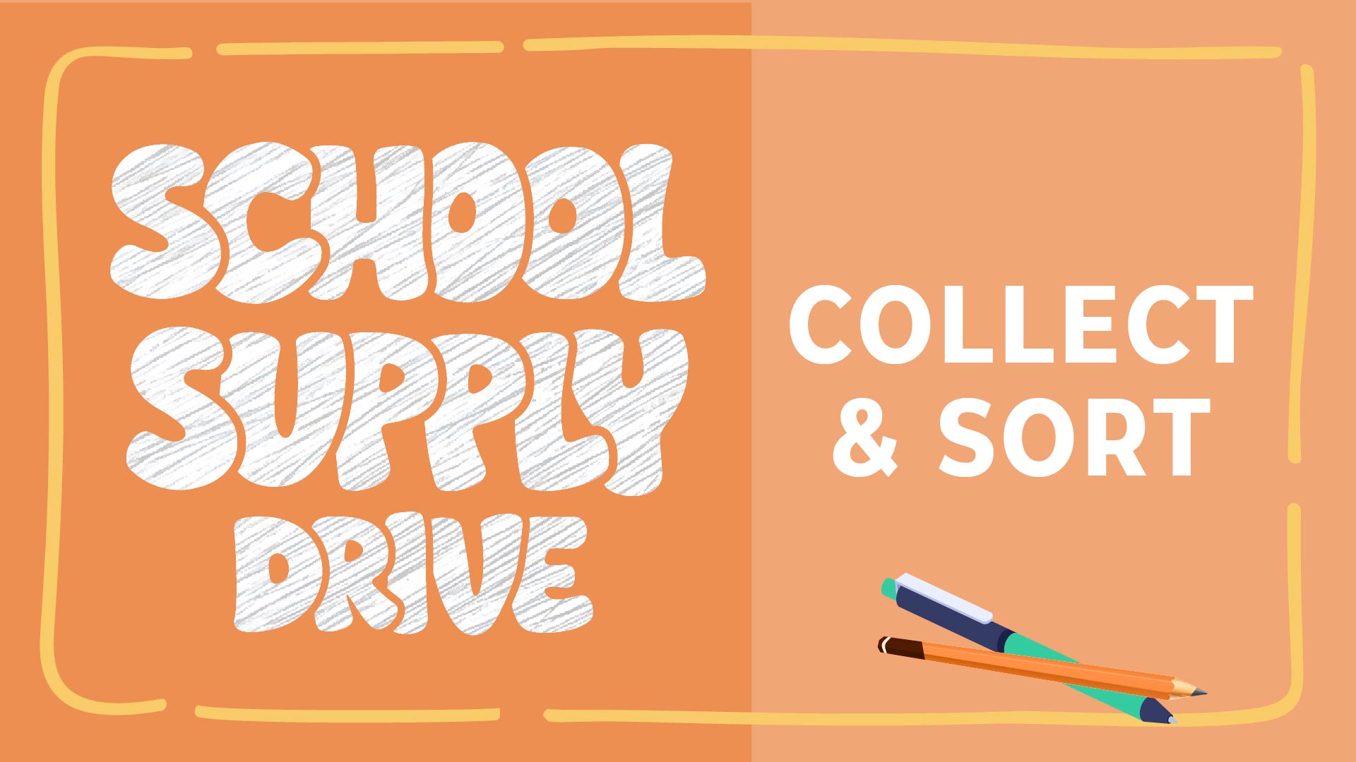 Collect & Sort School Supplies 