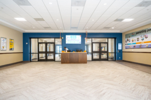 Children's Shared Inside Entrance with Security Doors