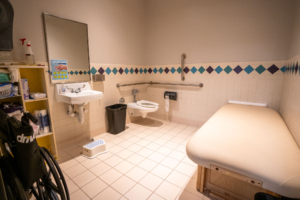 Special Needs Children's Restroom with Large Changing Table