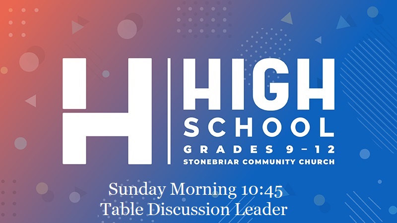 High School Table Discussion Leader