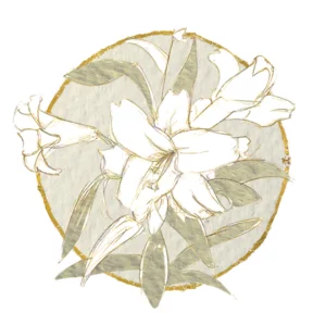 icon representing Easter Sunday with flowers