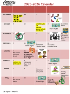 Awana 2025-26 Calendar