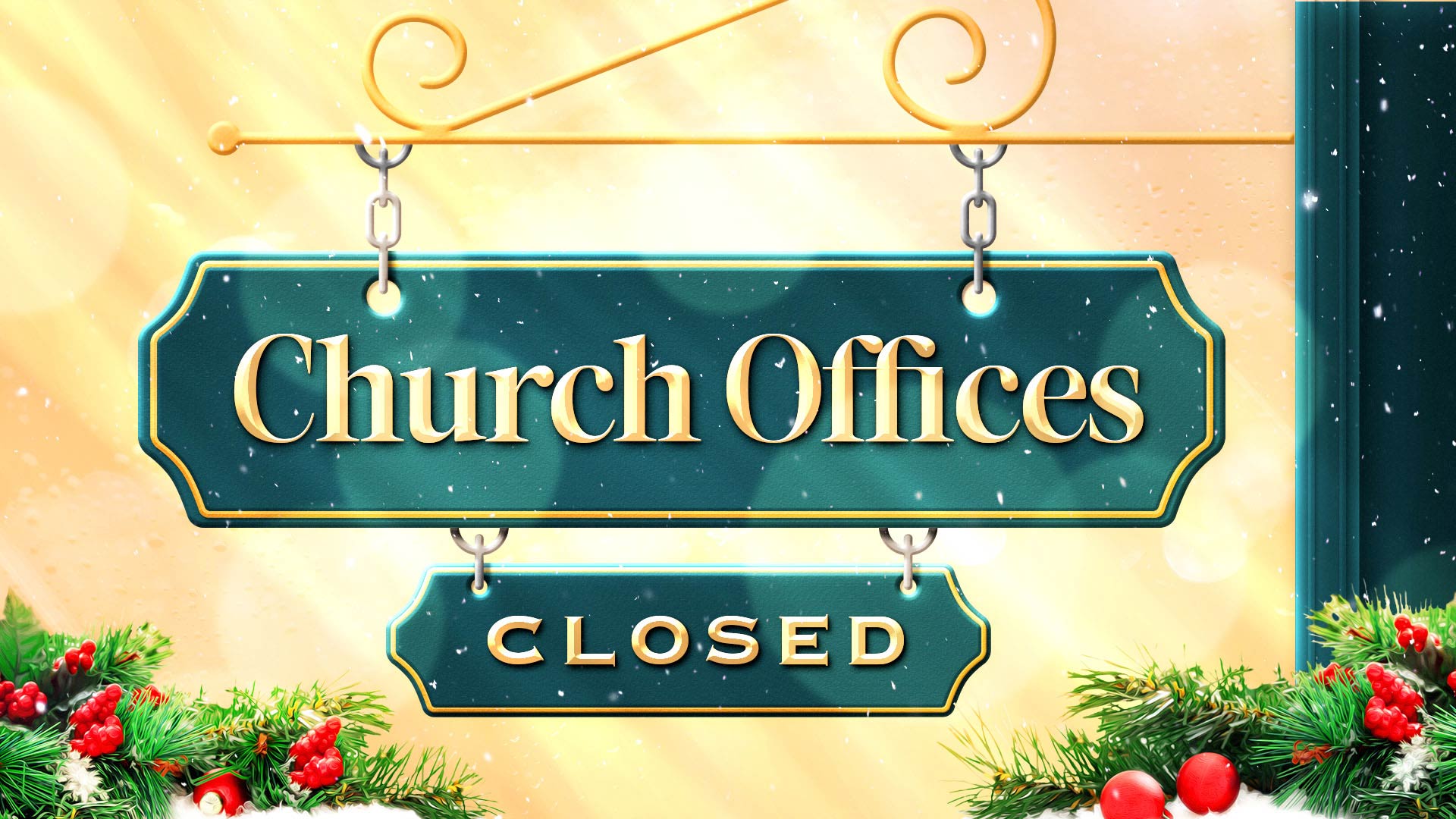 Church Offices Closed